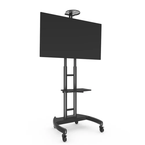 Wall-Support Filia Noir - Pied de sol sur roulettes